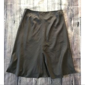 Banana Republic Brown stripe a-line skirt size 12.